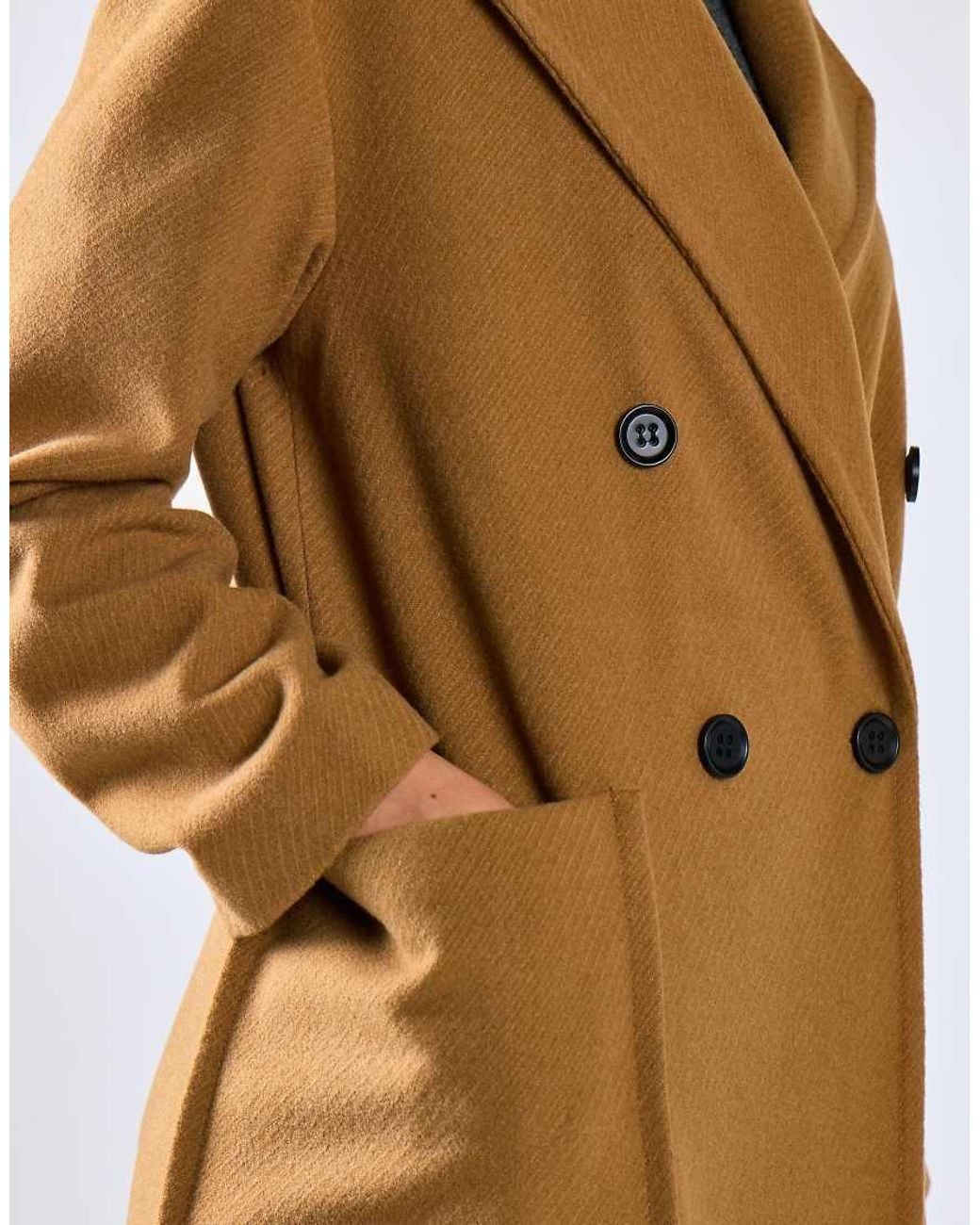 Glamorous Natural Lapel Collar Midi Coat