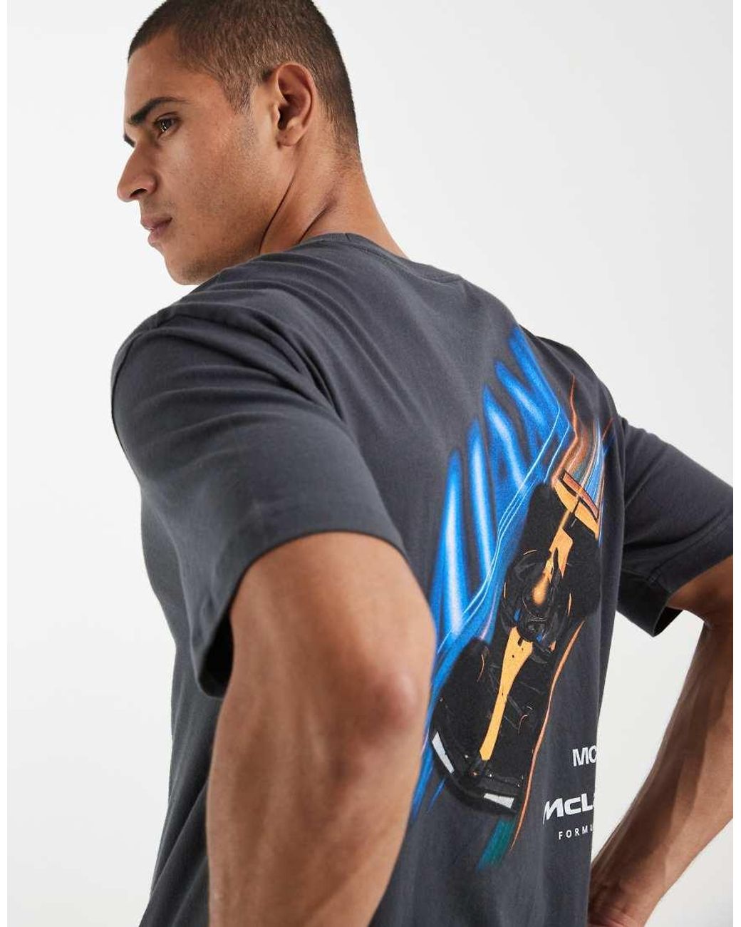 Hollister Blue Miami Racing Back Graphic T-shirt for men