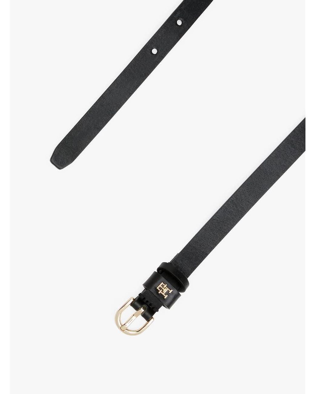 Tommy Hilfiger White Essential Th Monogram Leather Belt