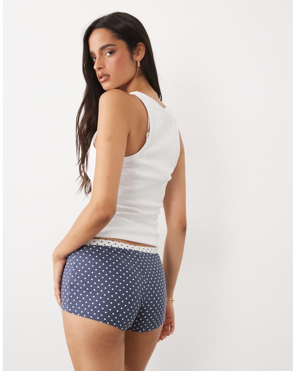 Cotton On Blue 2 Pack Polka Dot Pyjama Short