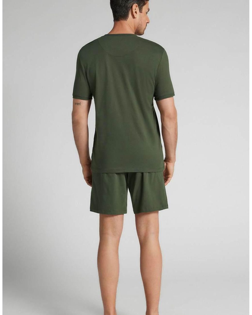 Intimissimi Green Short Cotton Pyjamas for men