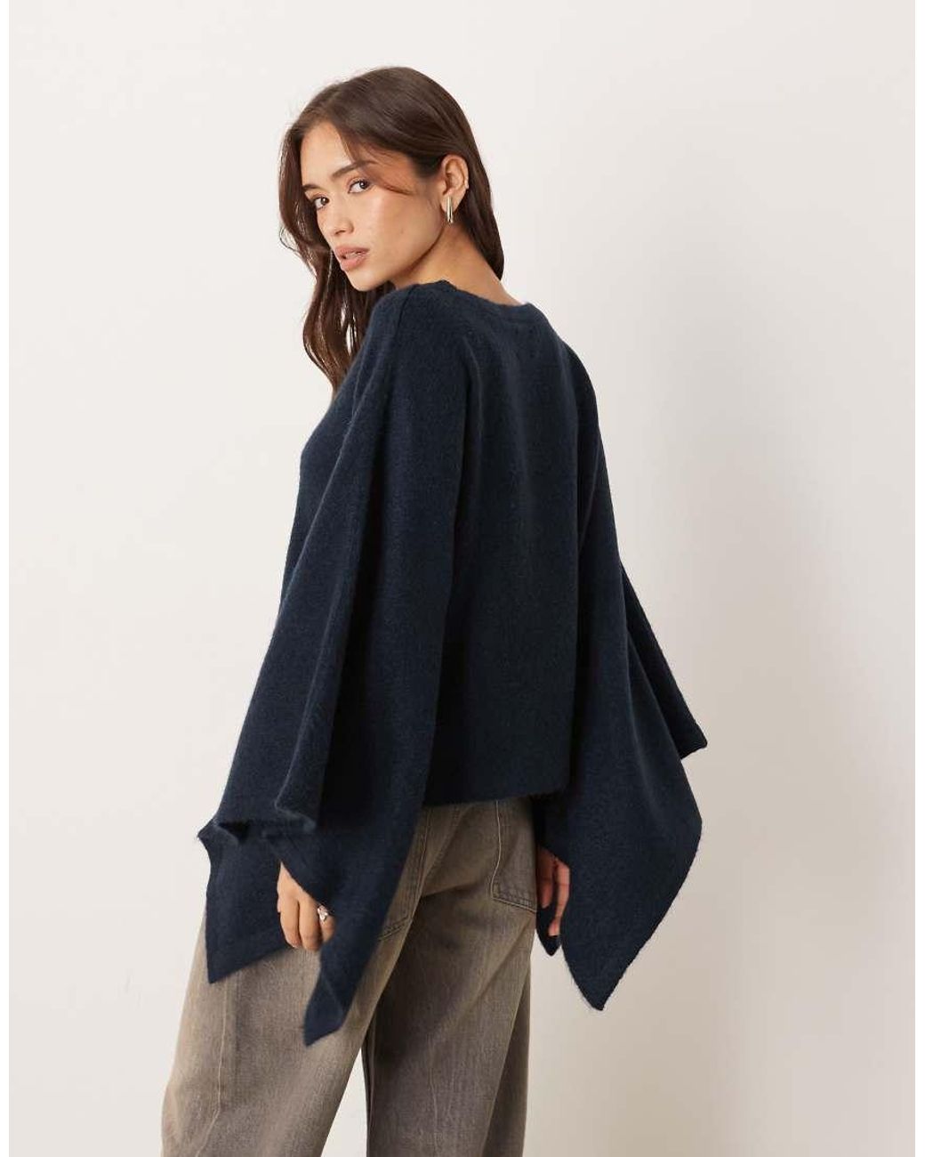 ASOS Blue Knitted Cape
