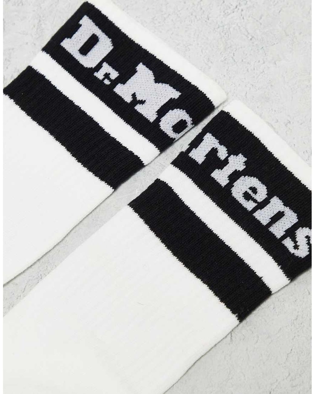 Dr. Martens White Unisex Athletic Logo Socks