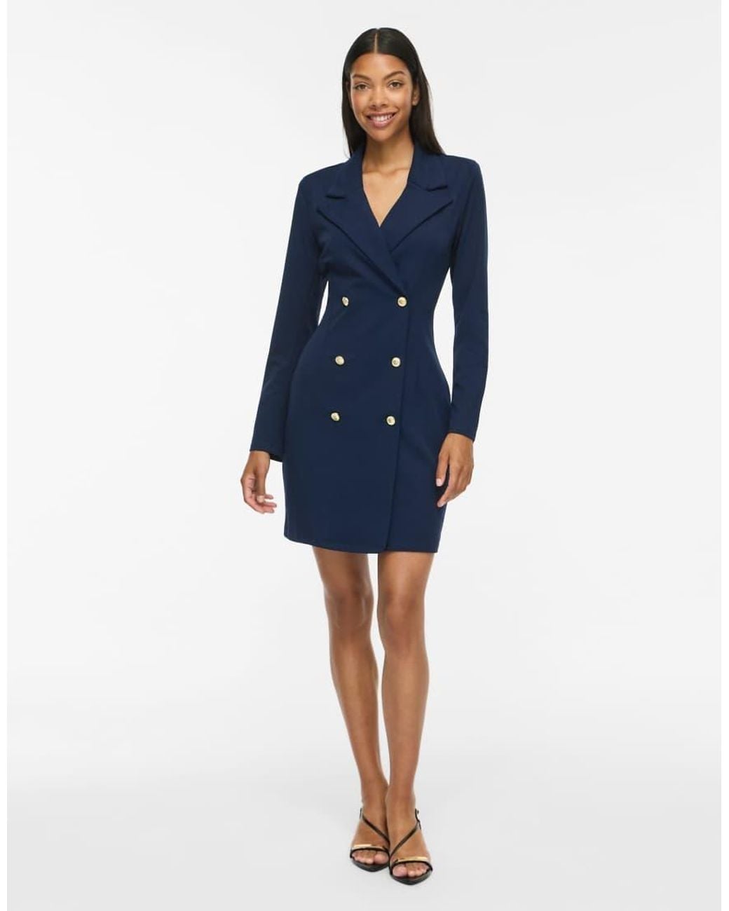 Vila Blue Blazer Dress
