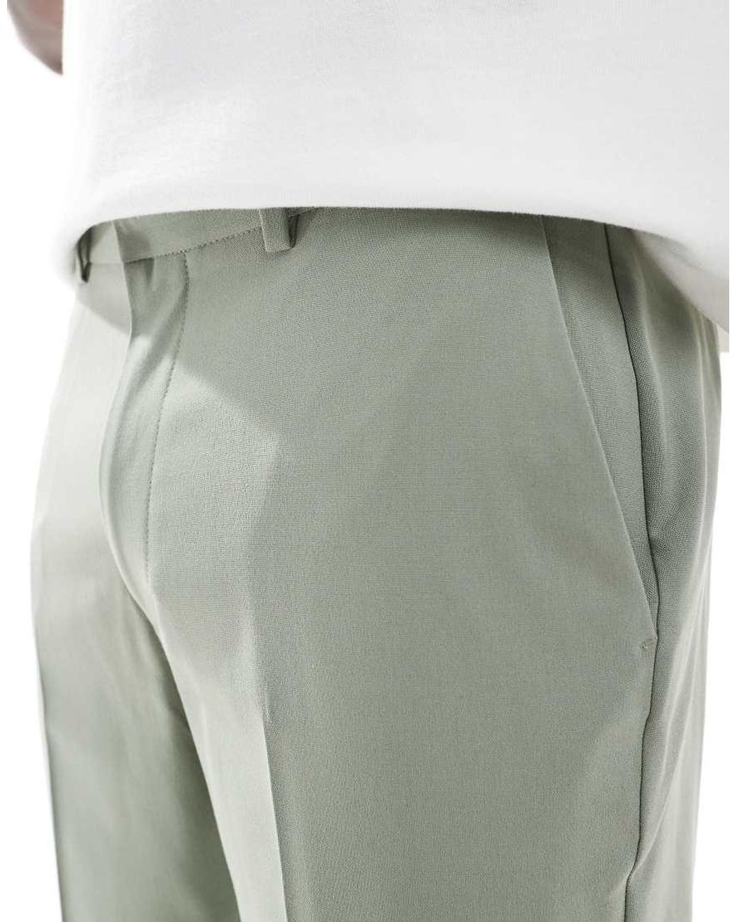 ASOS Green Slim Suit Trousers for men