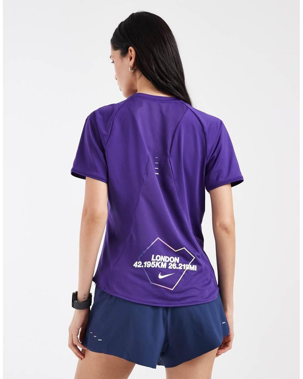 Nike Blue Swift Dri-fit City Marathon T-shirt