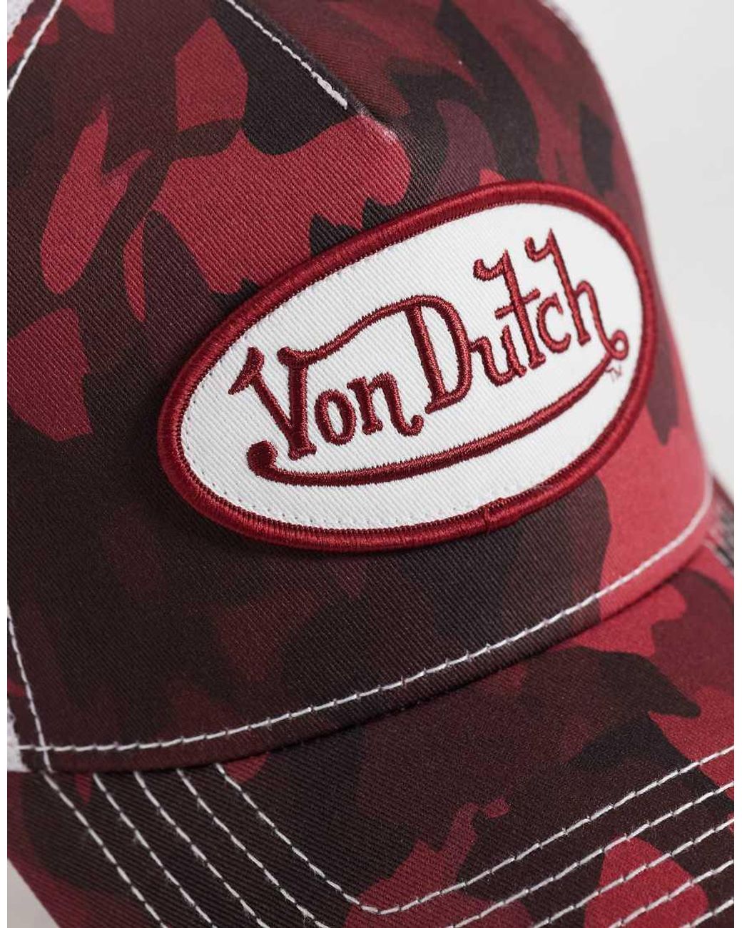 Von Dutch Red Trucker Cap