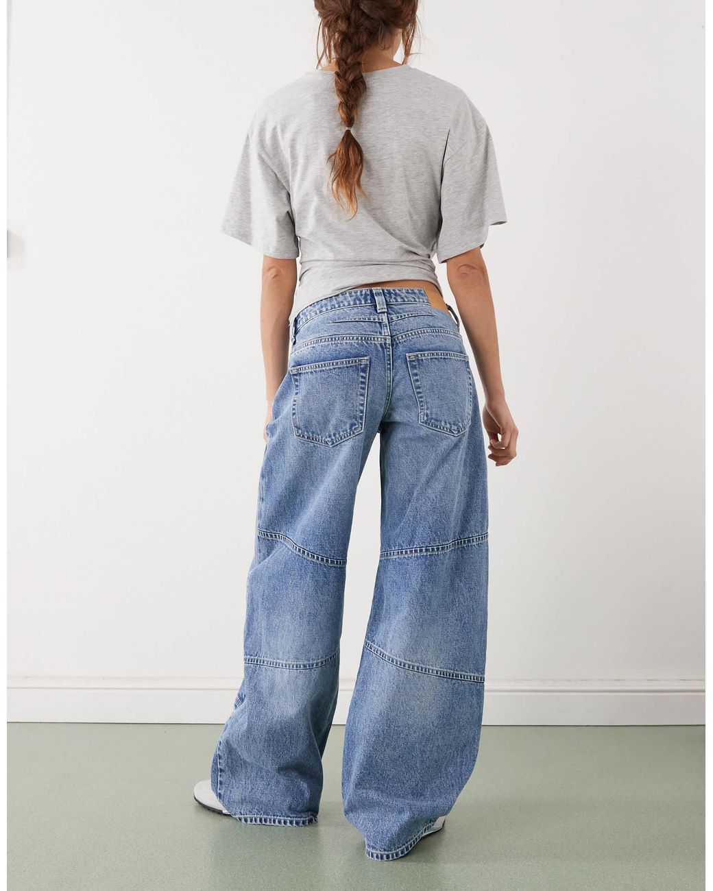 Monki 05913267 Monki Encino Workwear Jeans in Blue | Lyst