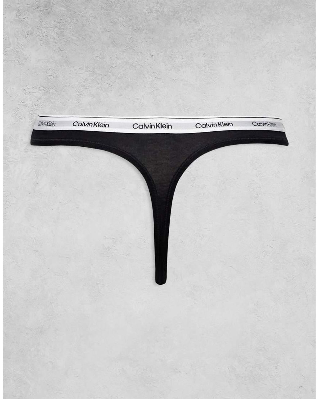 Calvin Klein Gray Modern Logo 3 Pack Thong