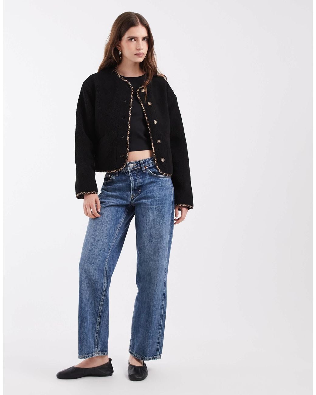 ONLY Black Reversible Borg Jacket