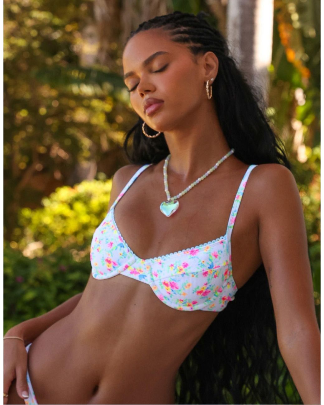 Kulani Kinis Forever Fairytale Rib Ditzy Underwire Bikini Top in Black Lyst