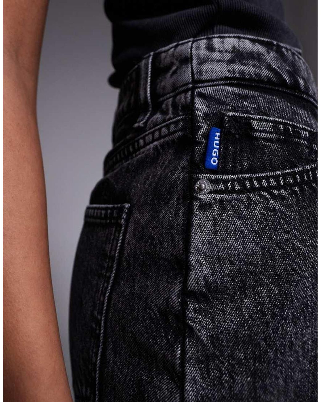 HUGO Blue Galaxy Denim Skirt
