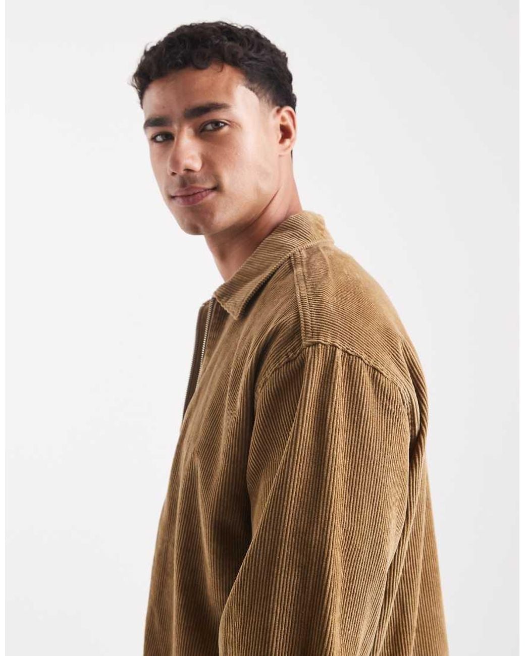 JJ Rebel Brown Cord Overshirt for men