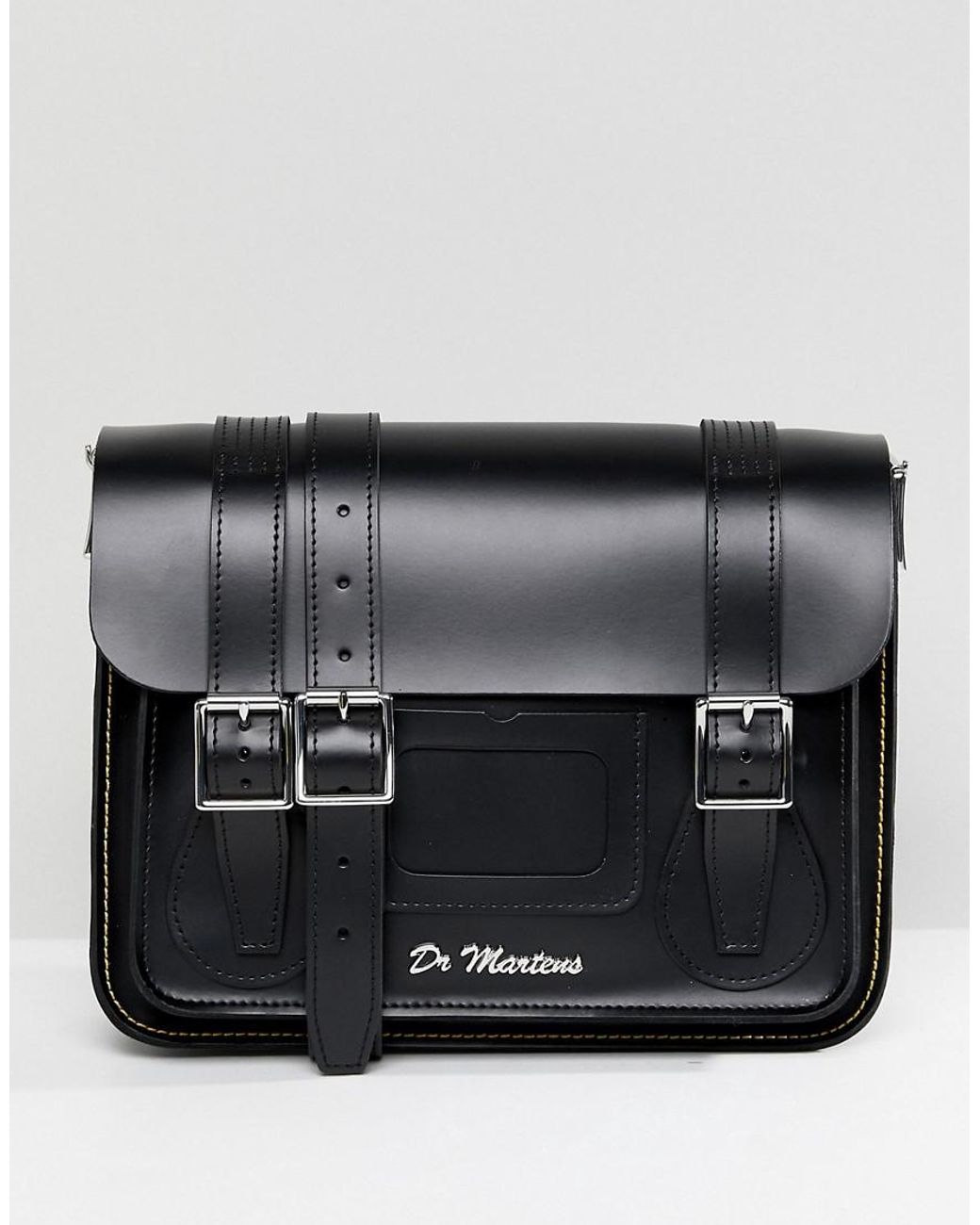 Dr. Martens 11 Leather Satchel In Black | Lyst