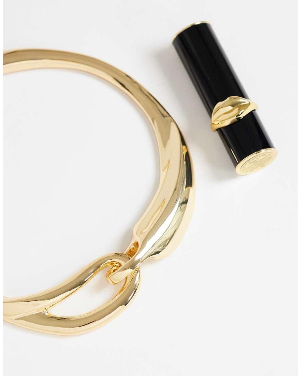 TOPSHOP Metallic Mario Statement Necklace