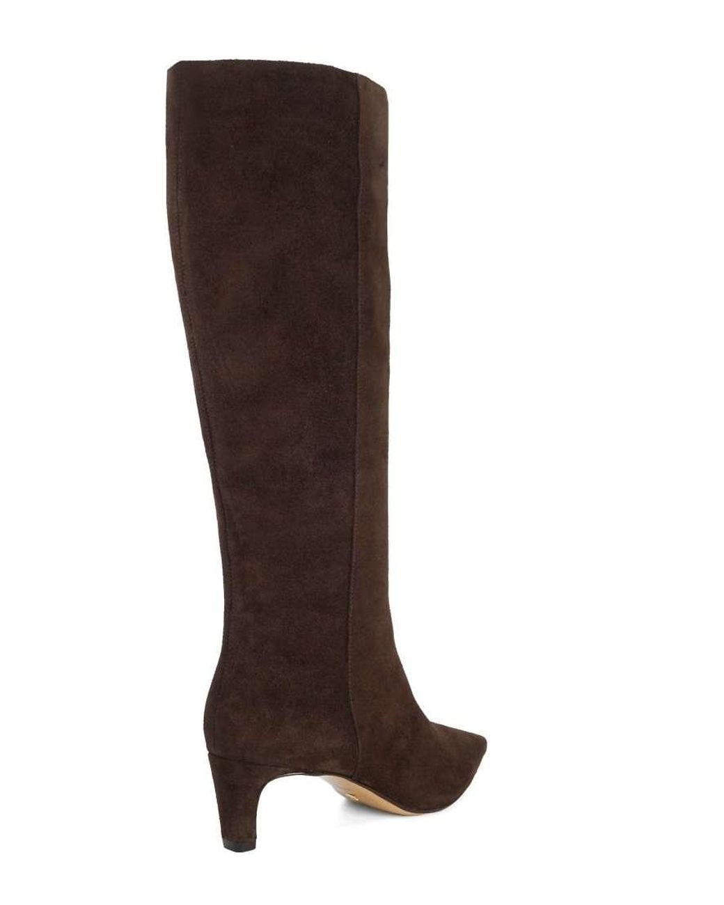 Dune Brown Wide Fit Wf Smoulder Knee High Boots