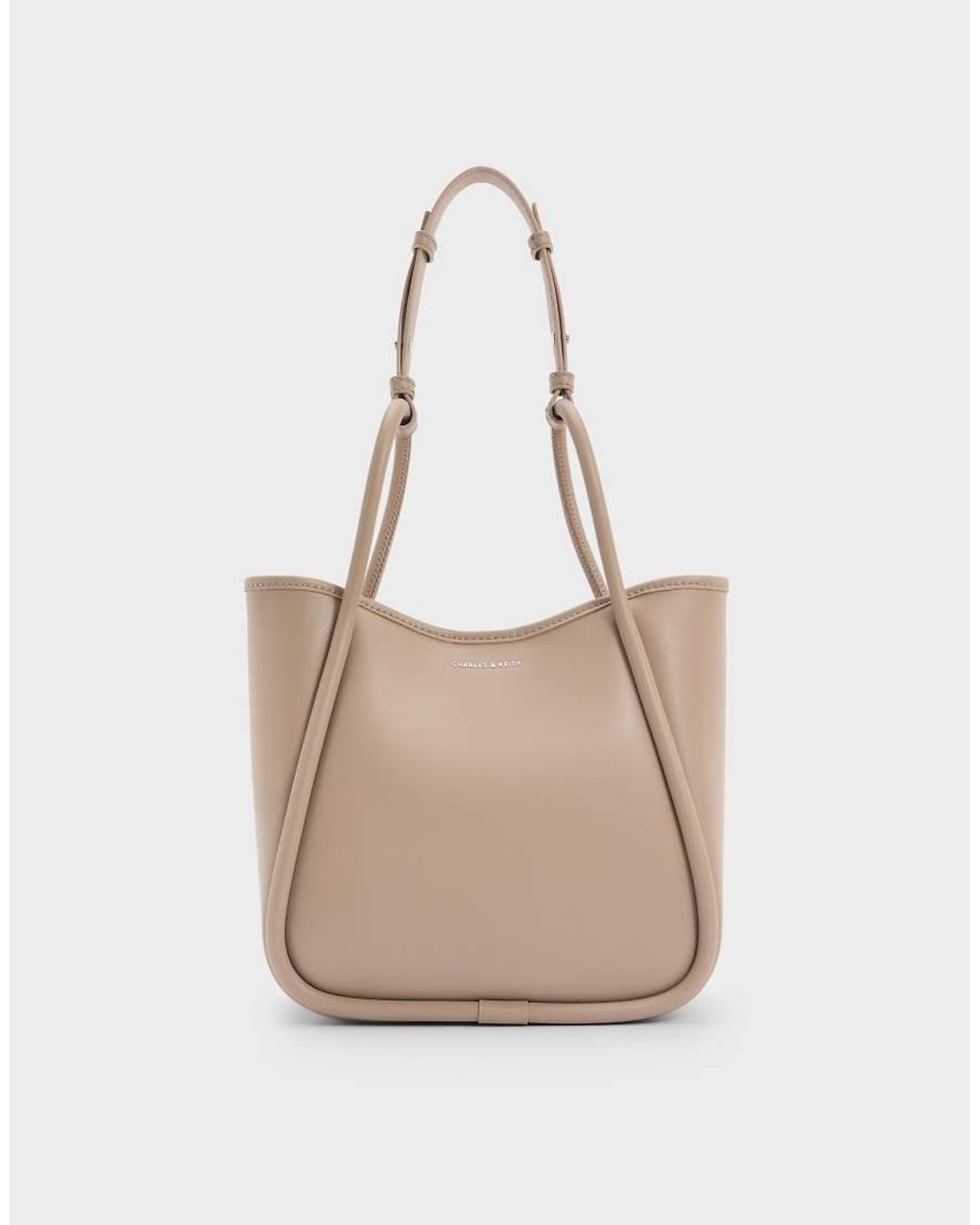 Charles & Keith Mini Lyla Tubular Tote Bag in Green | Lyst UK