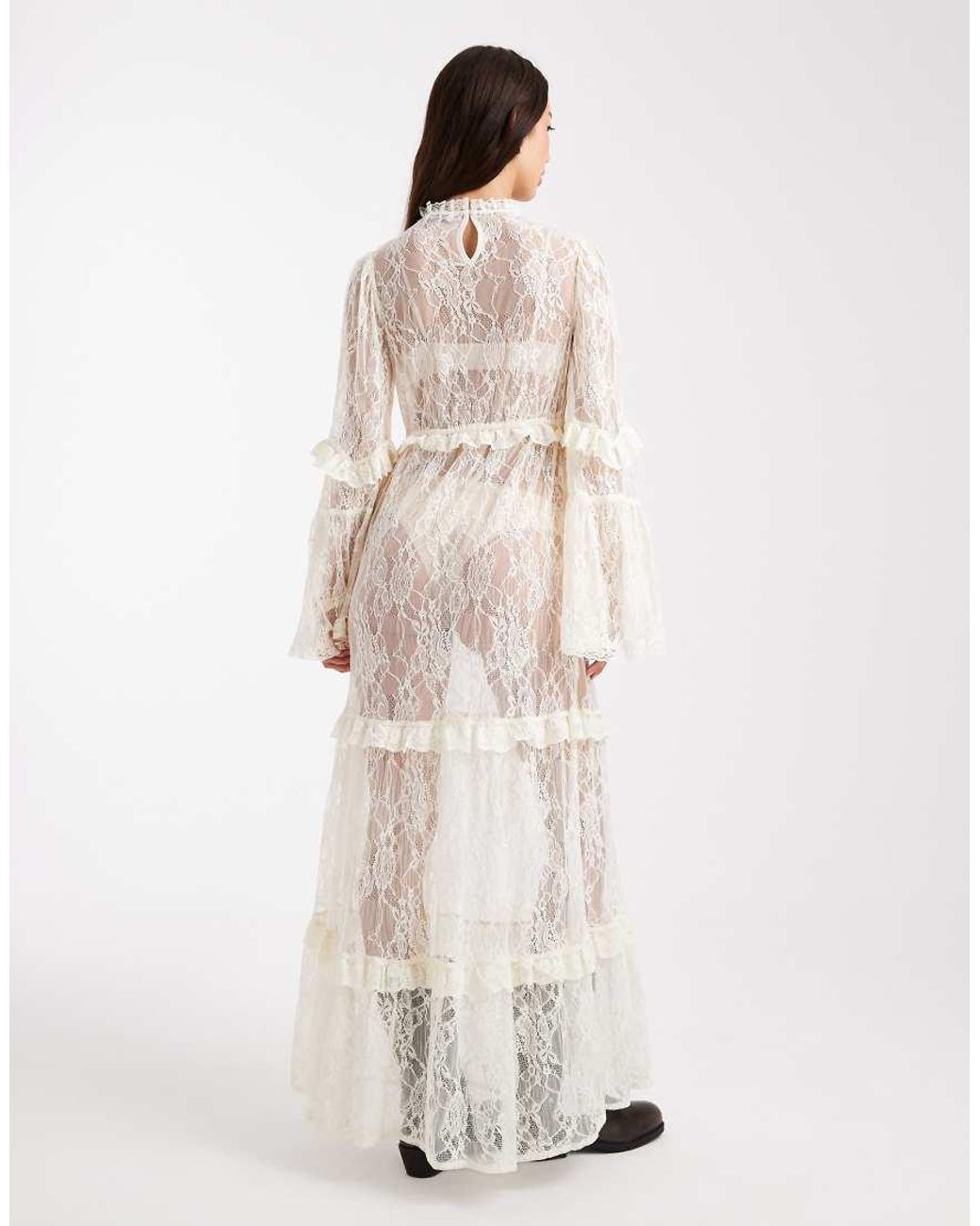 miss selfridge lace maxi dress Miss Selfridge lace mix maxi dress