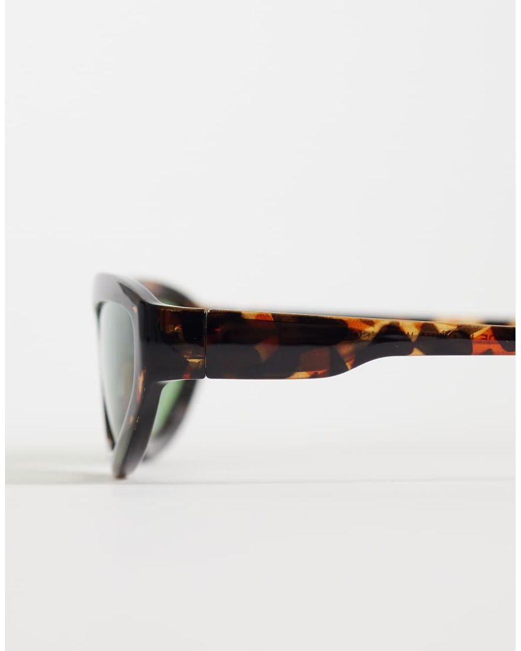 ASOS Green Wrap Oval Sunglasses