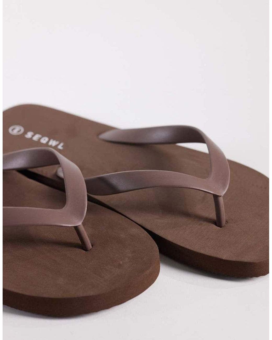 SEQWL Brown Flip Flops for men