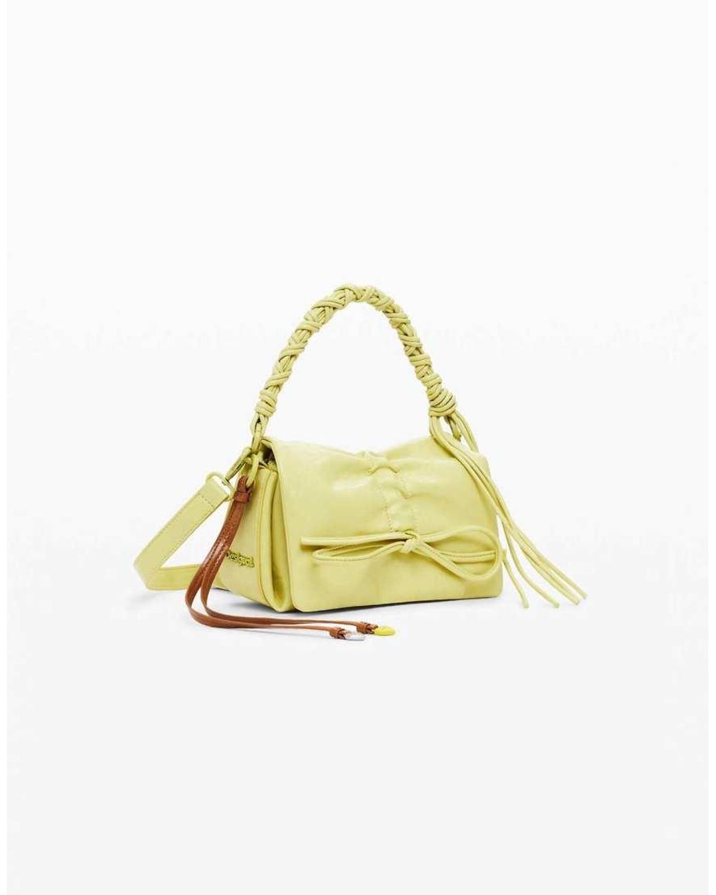 Desigual Metallic Small Shiny Bow Bag