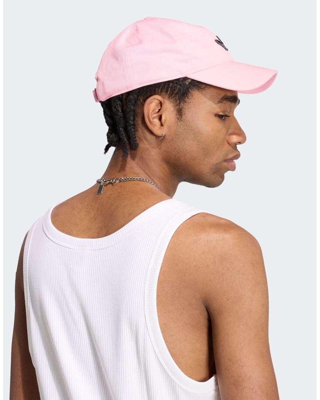 Adidas Originals White Trefoil Essentials Tank Top for men