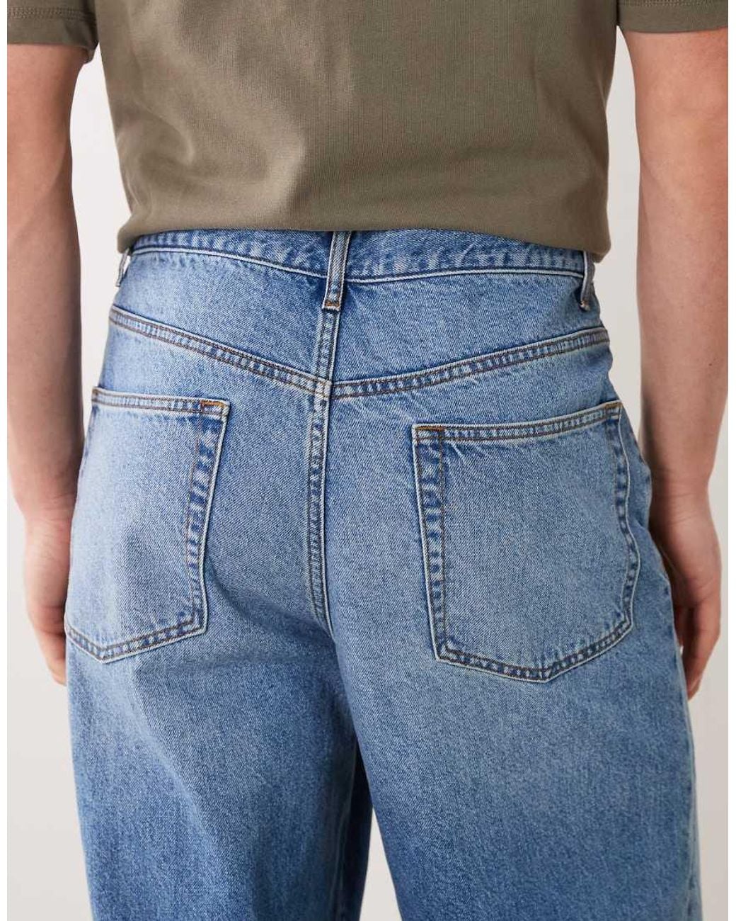 ASOS Blue baggy Jeans for men
