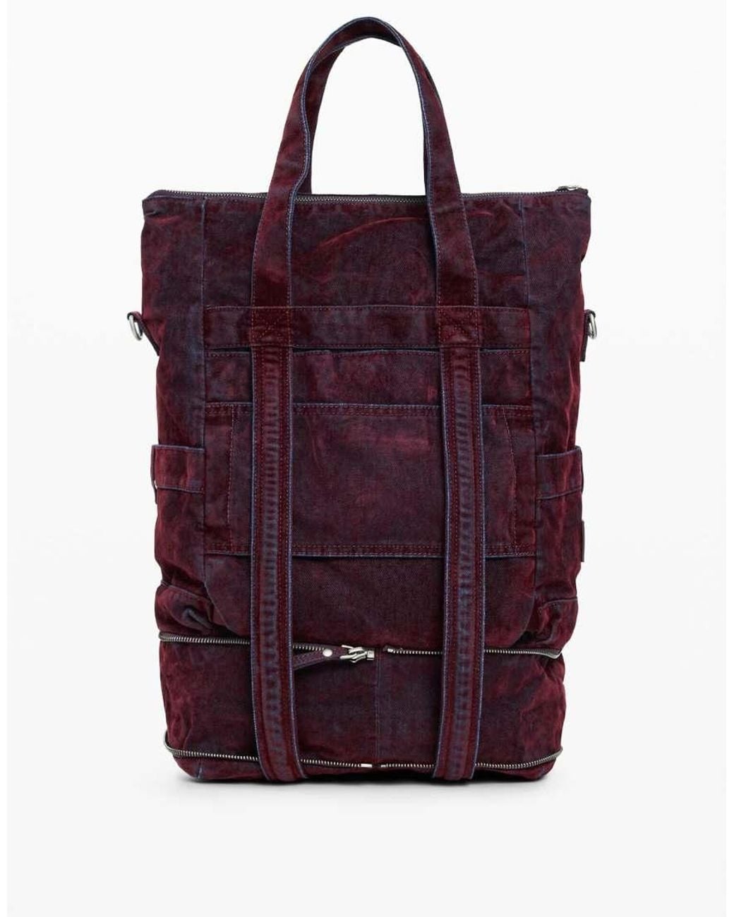 Desigual Purple Large Multi-Position Backpack