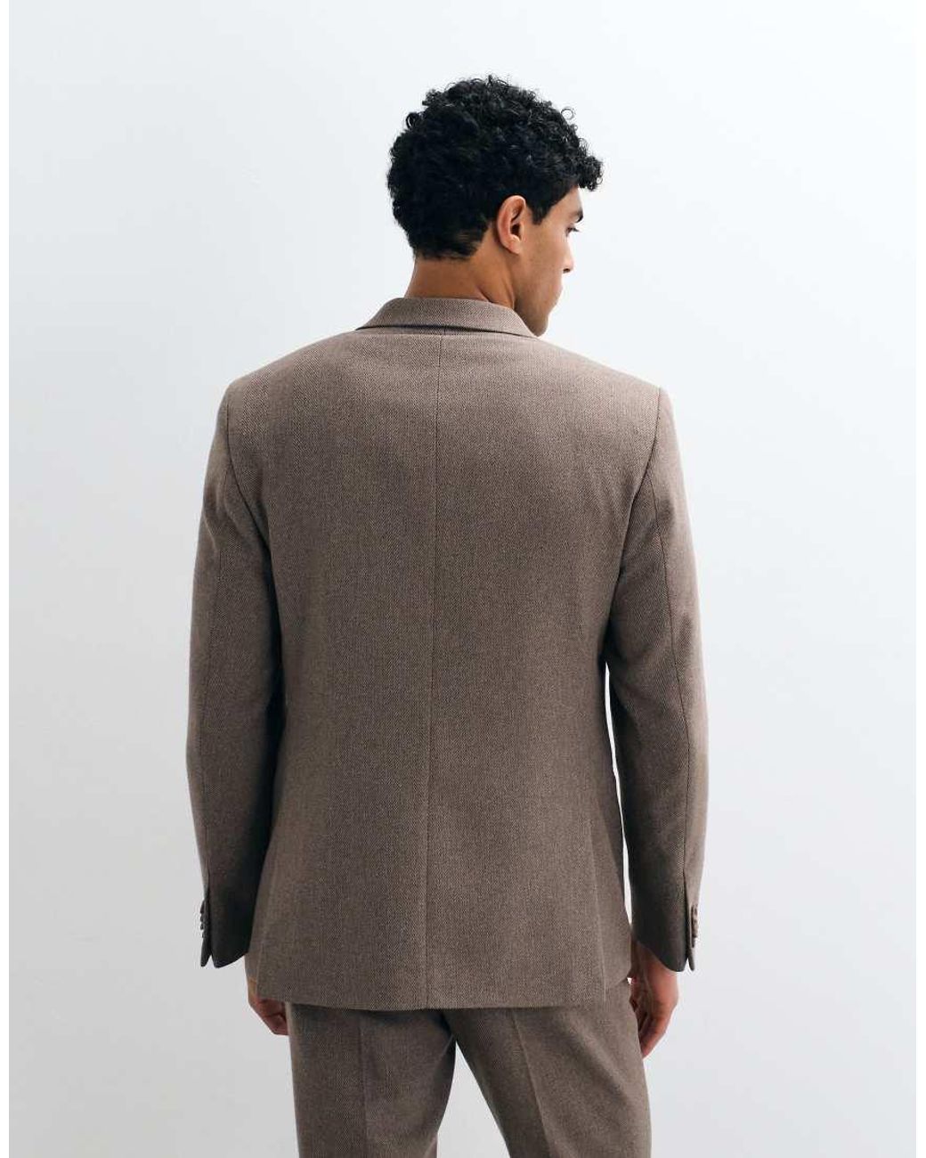 ASOS Brown Slim Suit Jacket for men