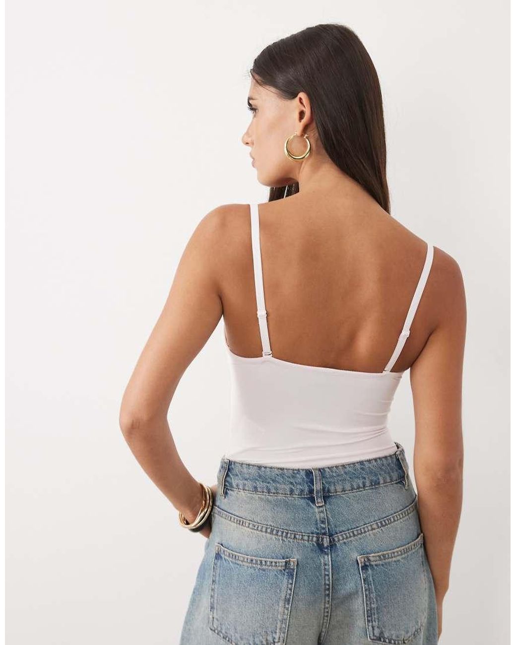 Gina Tricot White Sculpting Balconette Bodysuit