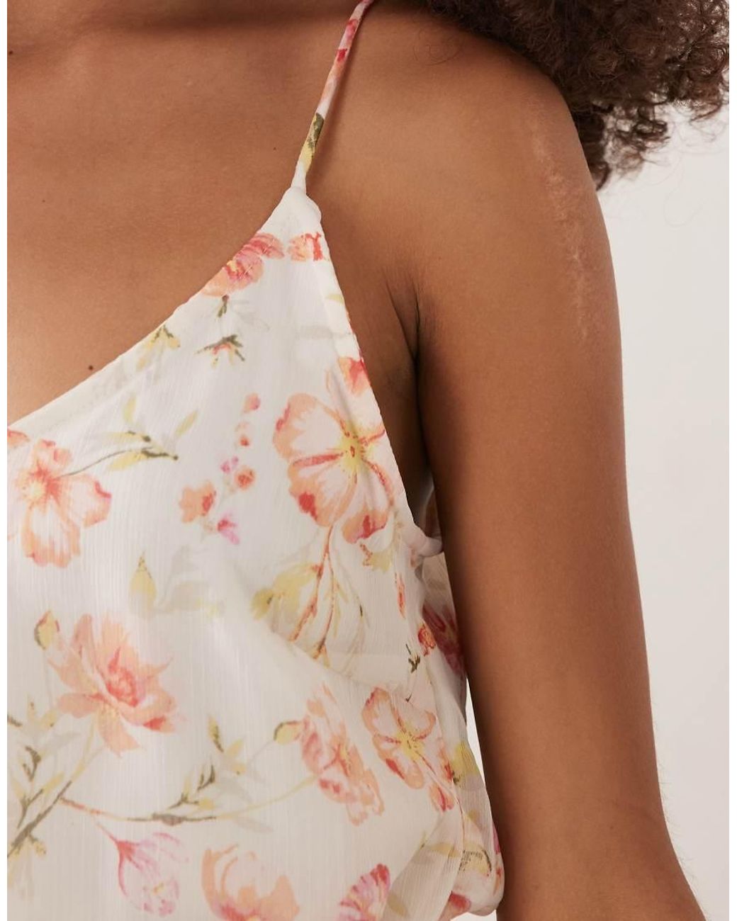 Vila Natural Woven Cami Mini Dress