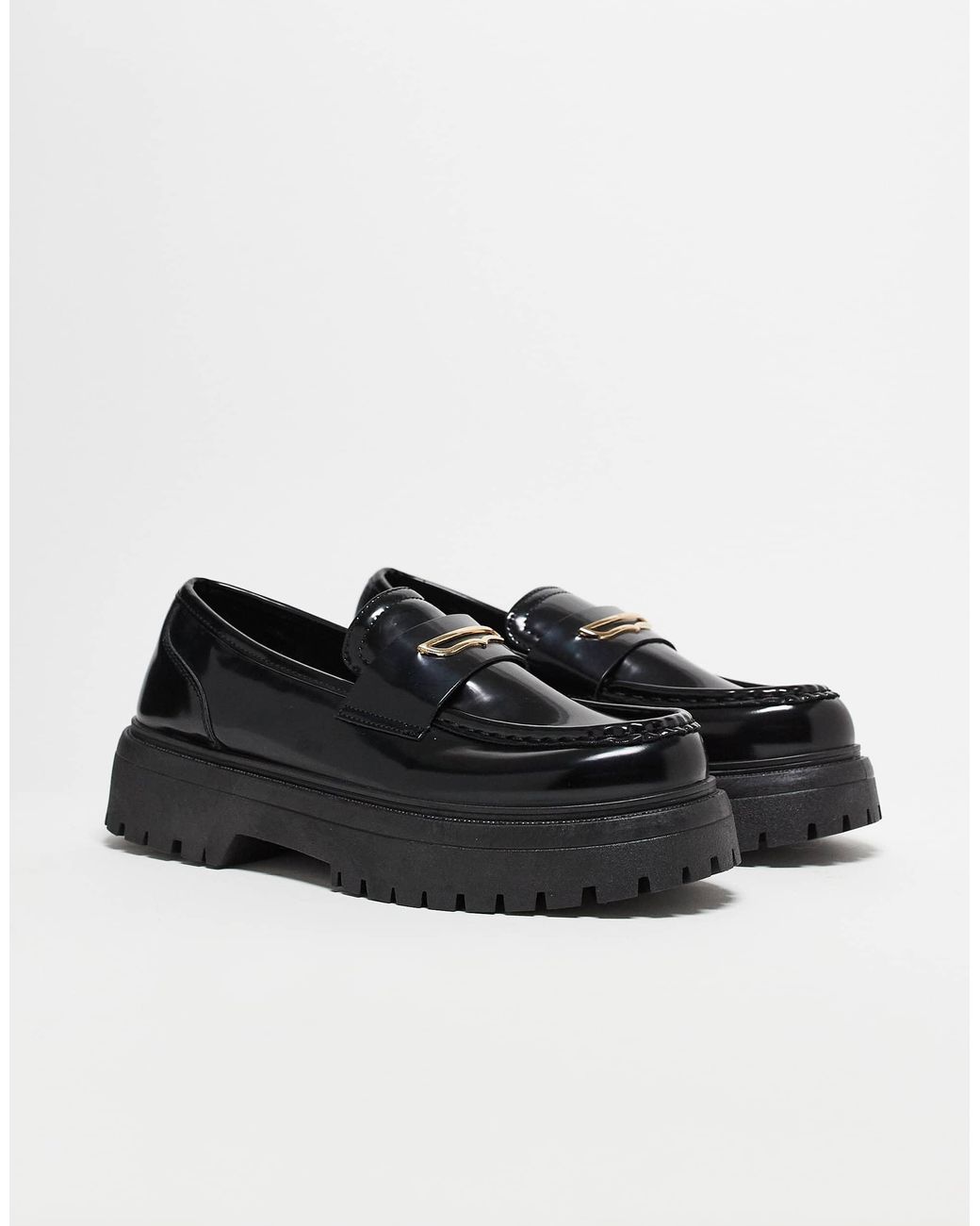 ASOS Black Chunky Loafers for men