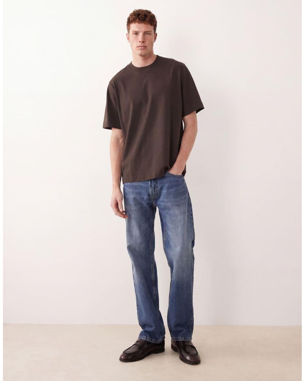 Abercrombie & Fitch Brown Heavyweight T-Shirt for men