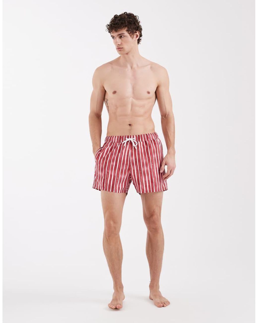 ASOS Red Swim Shorts for men