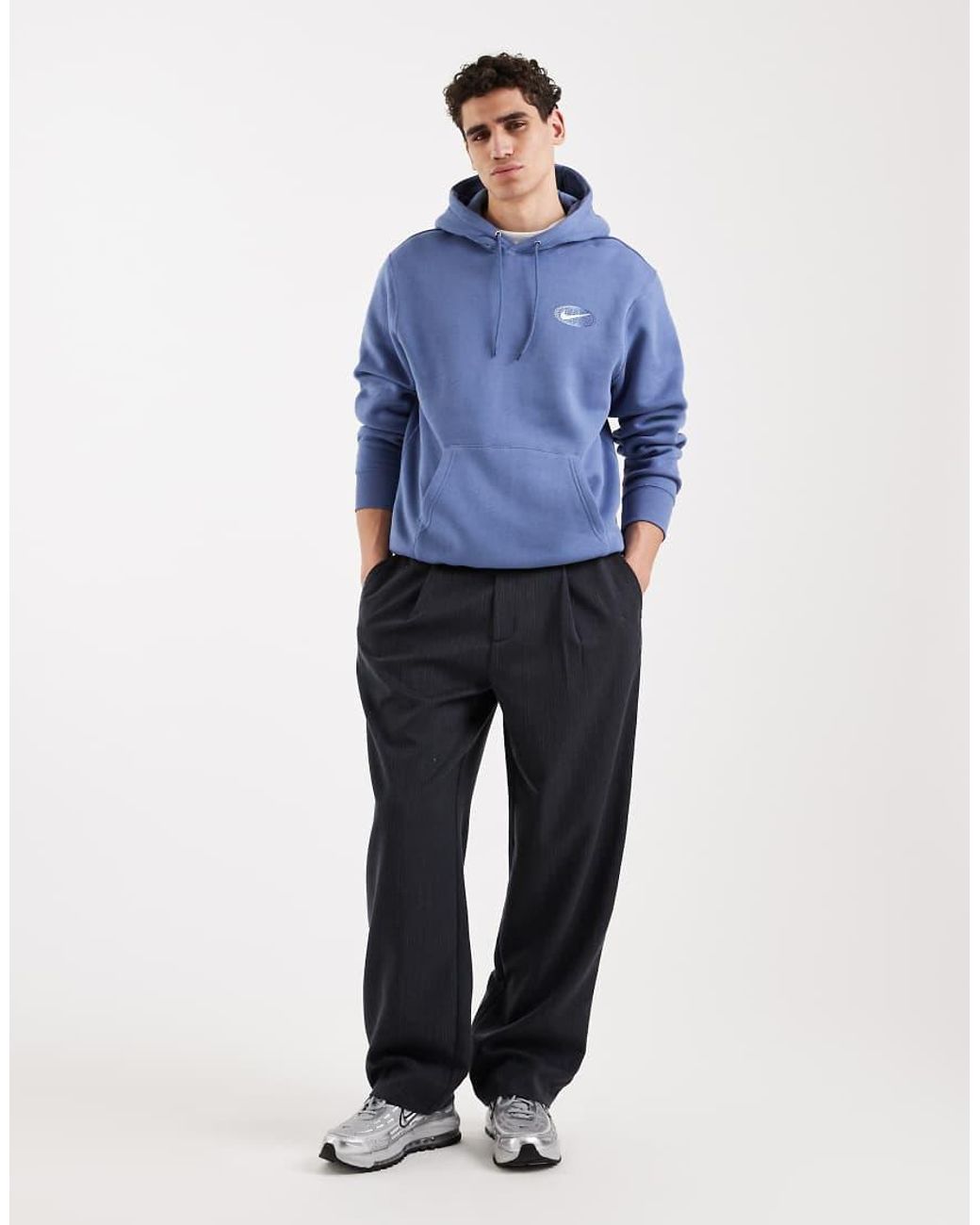 Nike Blue Back Graphic Hoodie for men