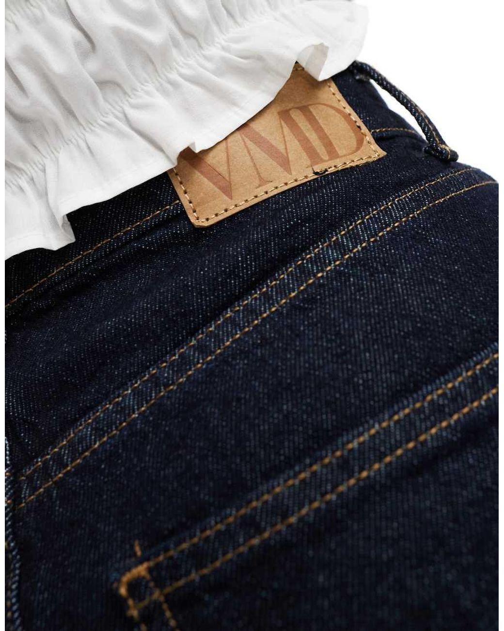 Vero Moda Blue Tessa High Waisted Wide Leg Jeans