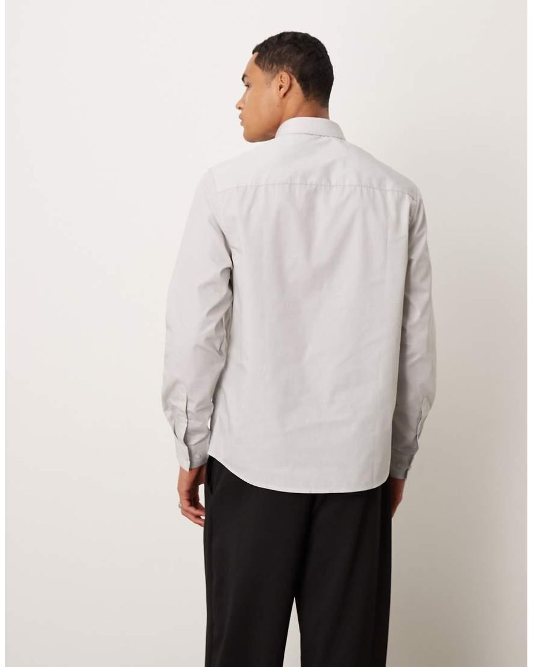 ASOS Natural Formal Easy Iron Regular Shirt for men