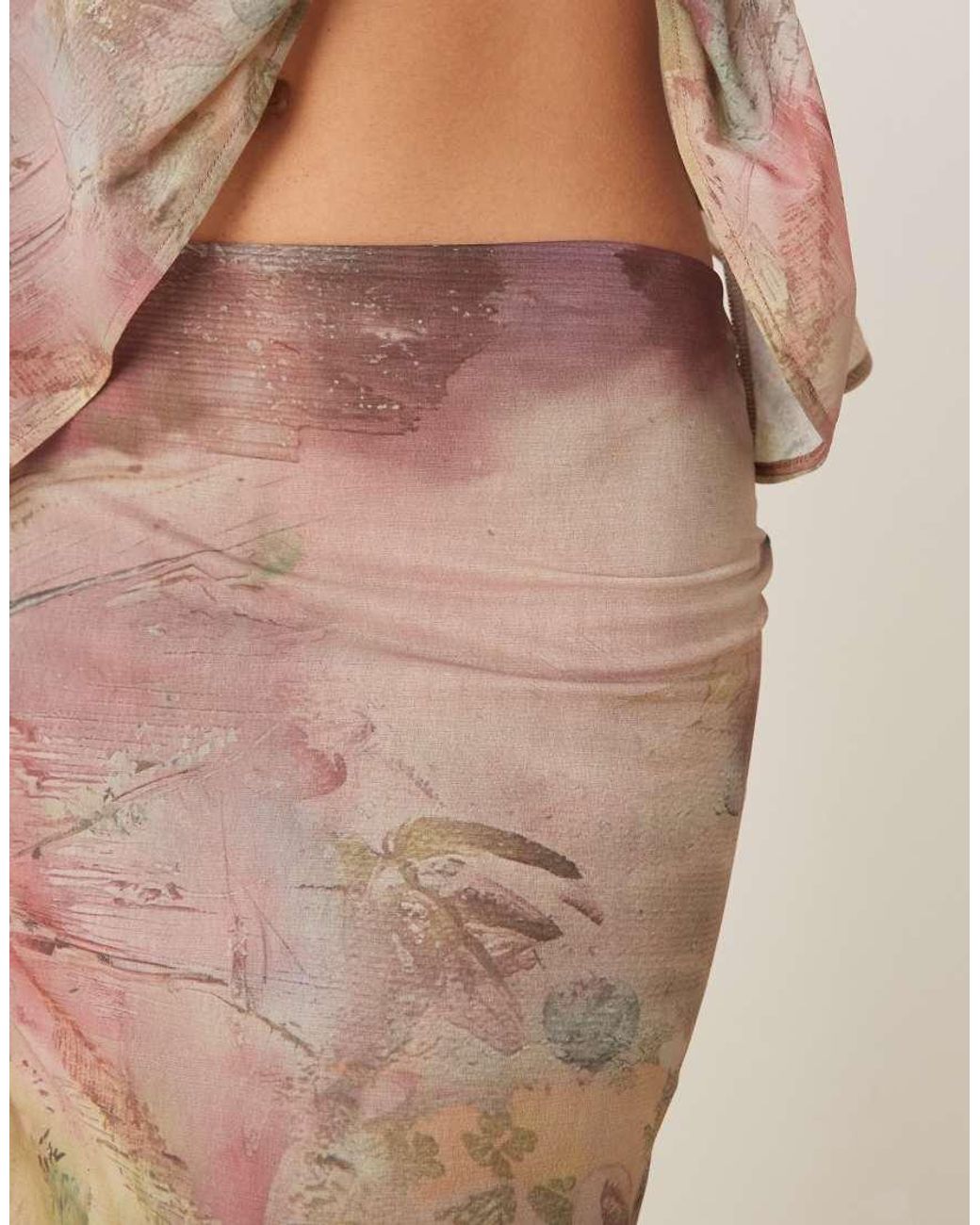 ASOS Natural Co-ord Maxi Skirt