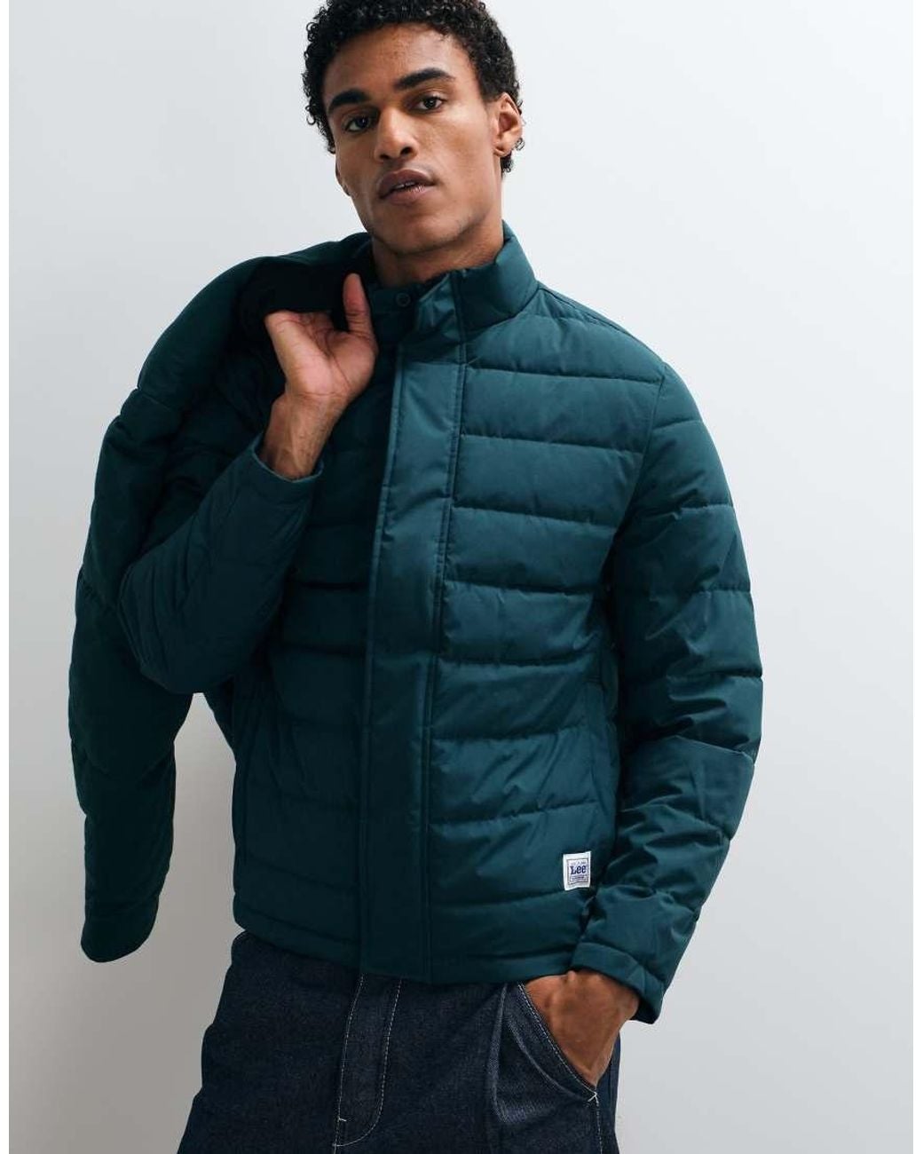 Lee Jeans Green Workwear Puffer Jacket for men