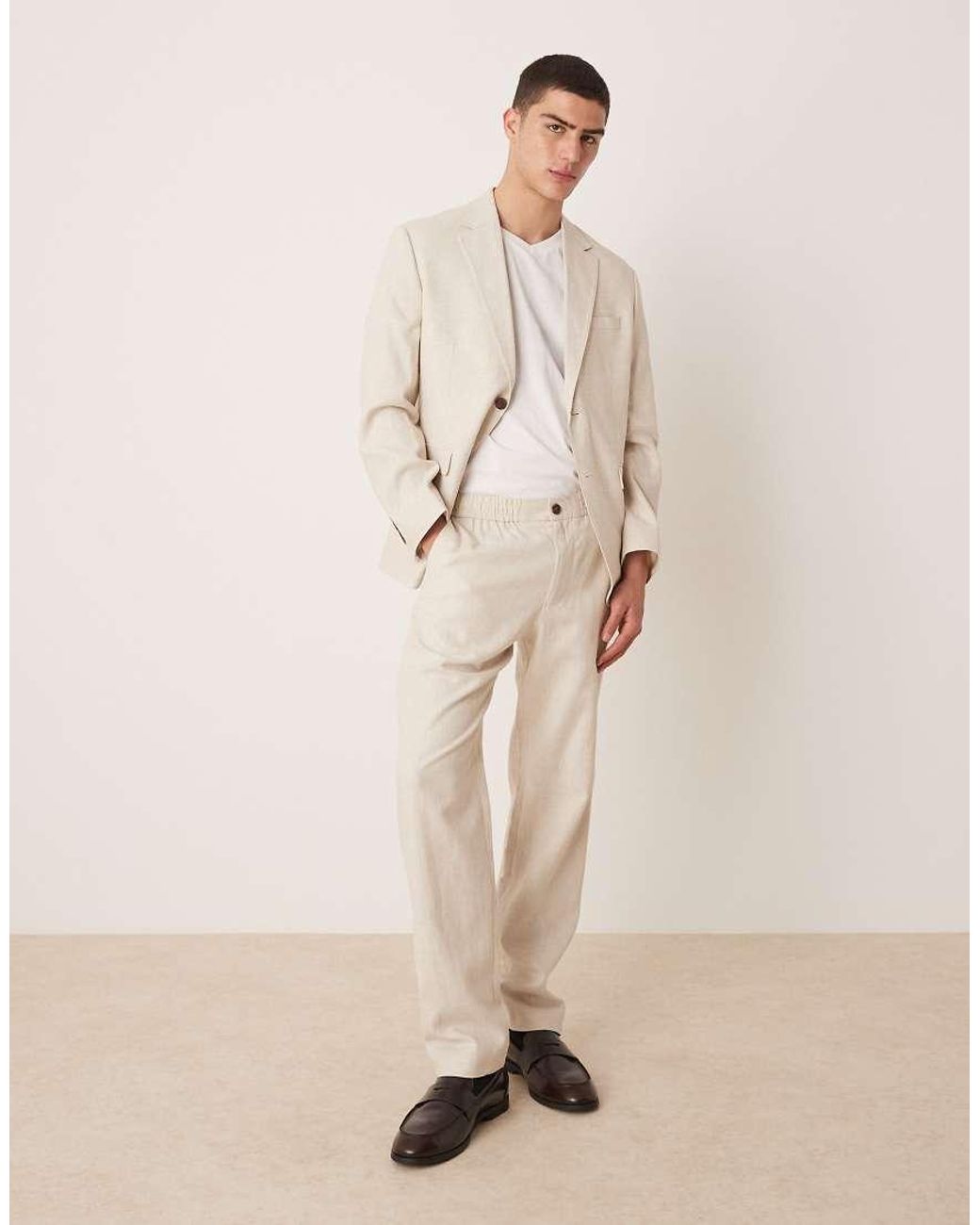 SELECTED Natural Malik Linen Mix Regular Fit Trouser for men
