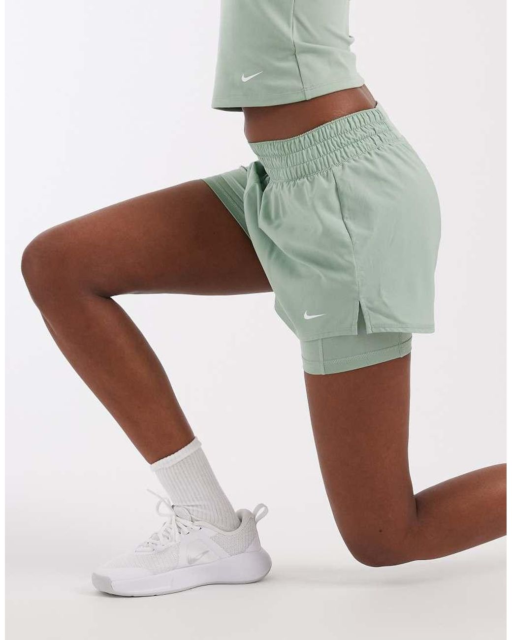 Nike Green One Dri-fit High Waisted 3 Inch 2