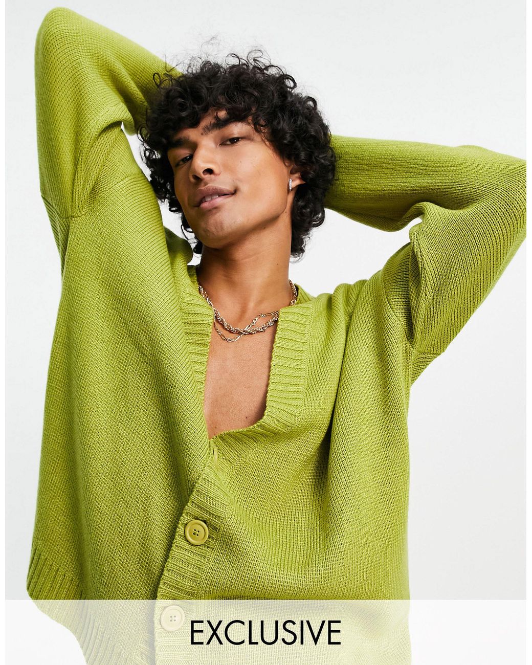 Collusion Compact Knit Boxy Cardigan in 
