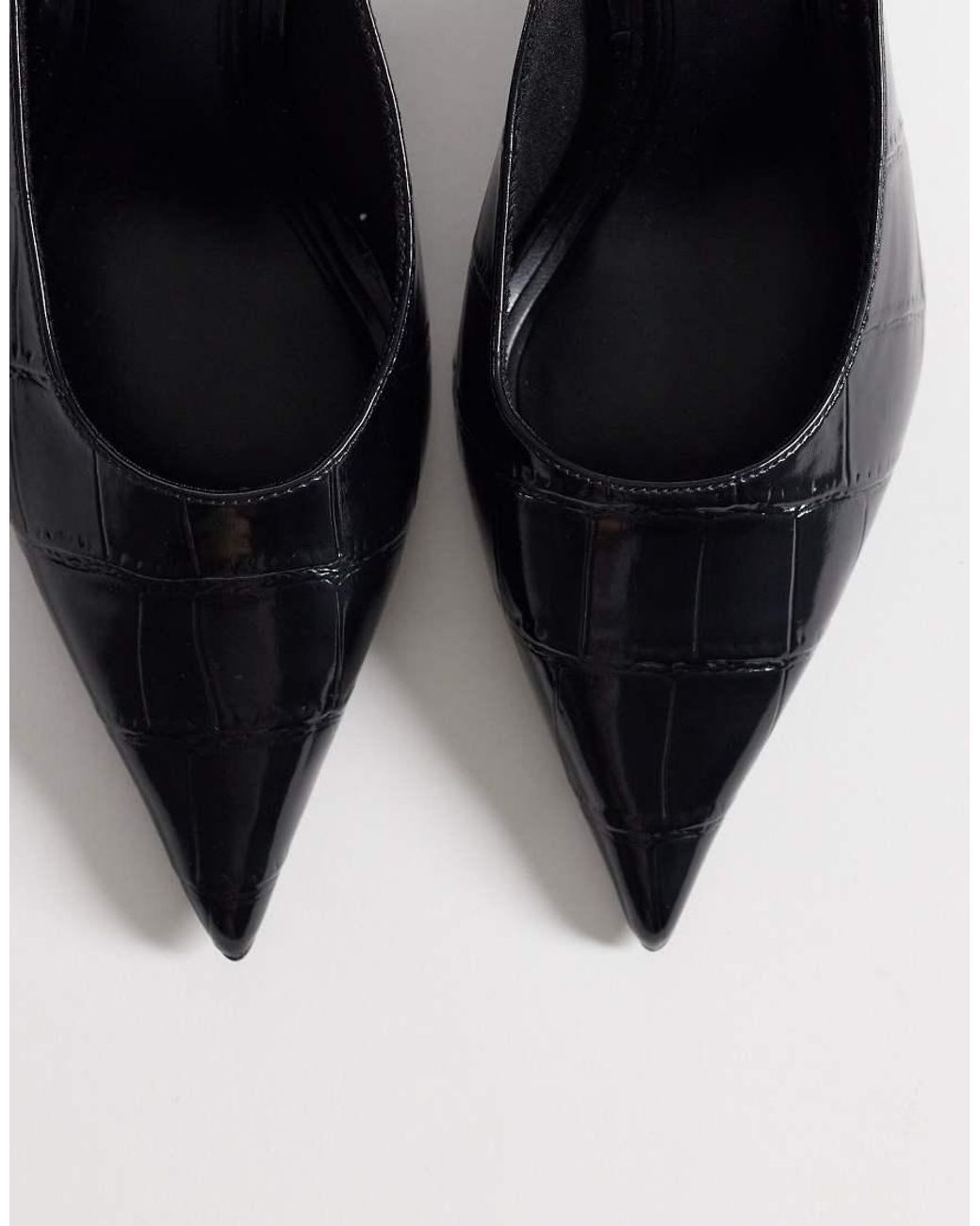 ASOS Black Sophie Mid Heeled Mules