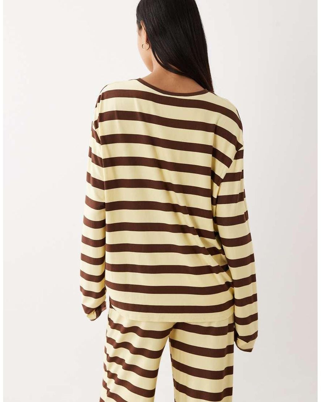Kaiia White Super Soft Jersey Crew Neck Oversized Long Sleeve Top