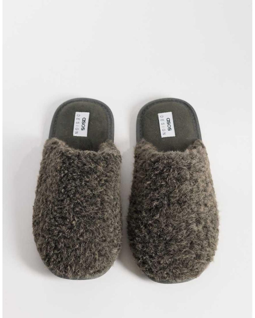 ASOS Brown Borg Mule Slippers for men