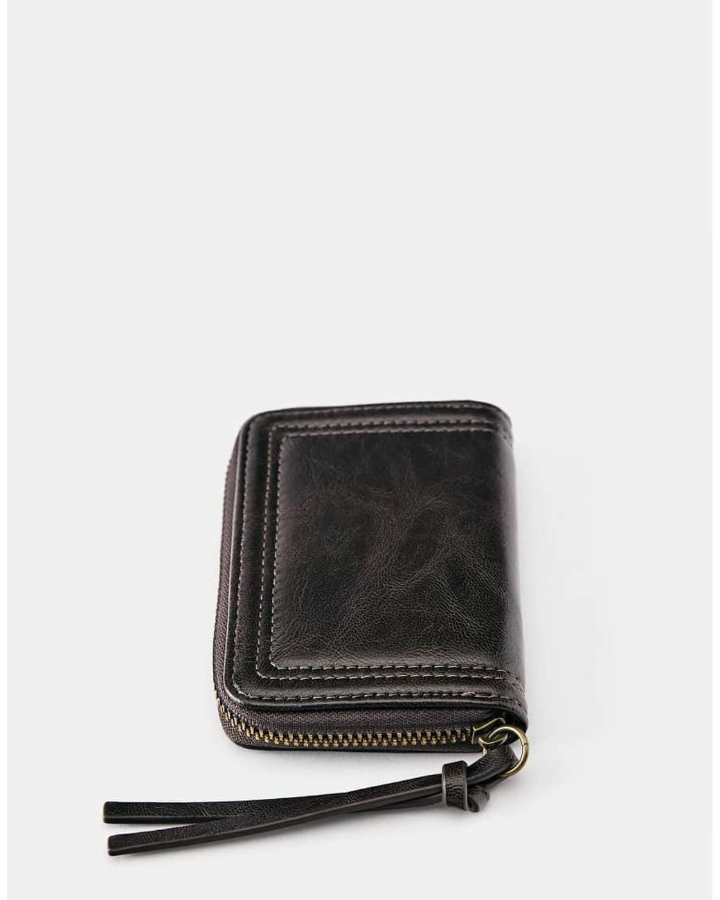 Pull&Bear Black Distressed Wallet