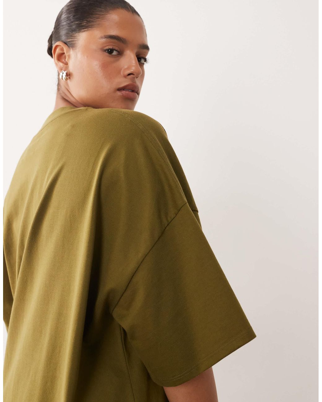 ARRANGE Green Curve – hochwertiges, schweres oversize-t-shirt