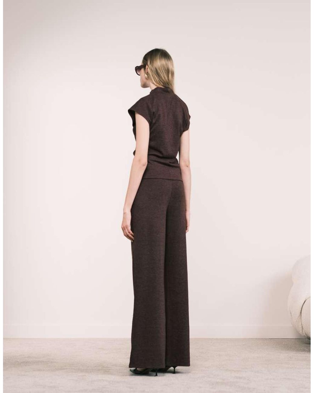 Mango Natural Michi Straight Trouser Co-ord
