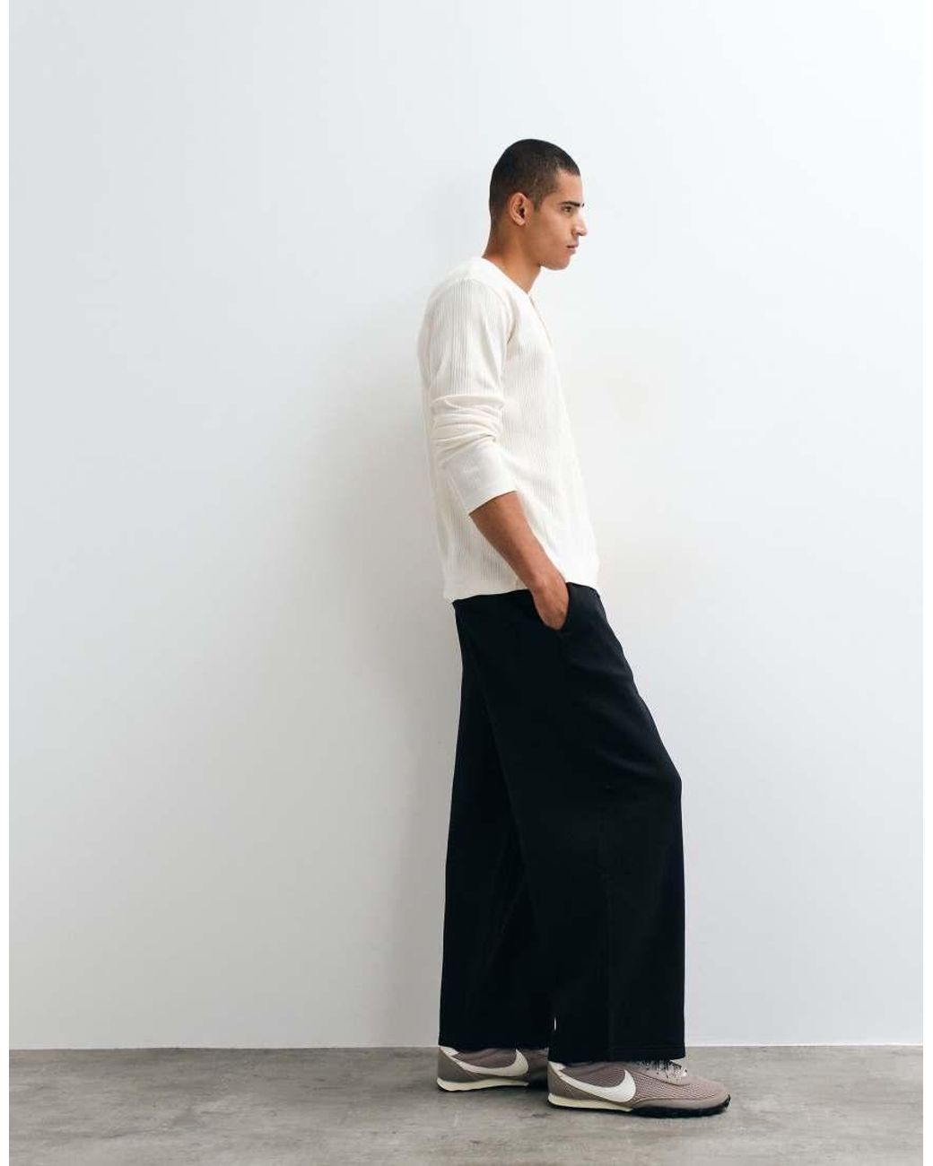 ASOS White Essentials Oversized Balloon jogger for men