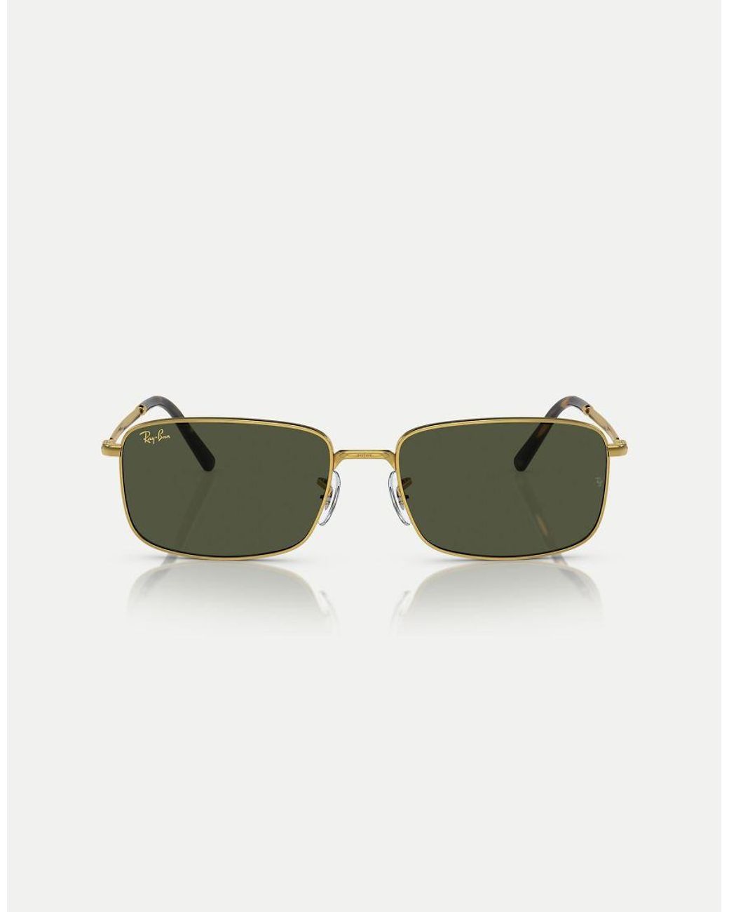 Ray-Ban Green Rb3717 Rectangle Sunglasses With Lens